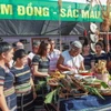 Mâm cơm truyền thống của đoàn nghệ nhân Lâm Đồng. (Nguồn: báo Kon Tum)