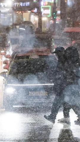 Khu vực đô thị Seoul, tỉnh Gangwon và tỉnh Nam Chungcheong có lượng tuyết rơi lên tới 5cm. (Nguồn: The Korea Times)