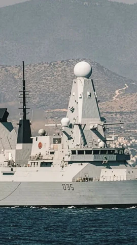 Tàu HMS Dragon ngoài khơi đảo Síp tháng 10/2020.