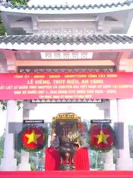 Tây Ninh tổ chức truy điệu, an táng 159 hài cốt liệt sỹ