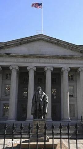 Trụ sở Bộ Tài chính Mỹ ở Washington, DC. (Ảnh: Getty Images/TTXVN)