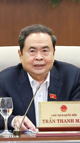 Chủ tịch Quốc hội Trần Thanh Mẫn phát biểu. (Ảnh: Doãn Tấn/TTXVN)