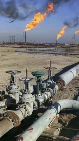 Đường óng dẫn dầu tại tỉnh Kirkuk, Iraq. (Nguồn: AP)