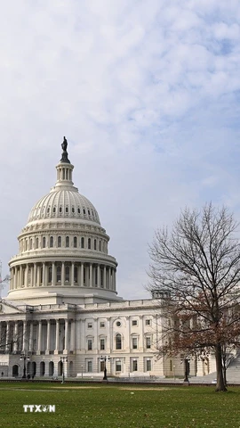 Tòa nhà Quốc hội Mỹ tại Washington, DC. (Ảnh: AFP/ TTXVN)