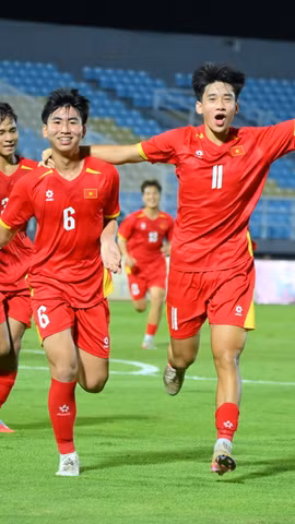 Các cầu thủ đội tuyển U17 Việt Nam.