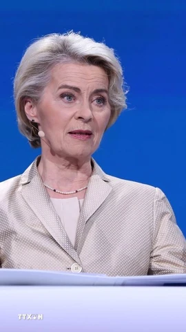 Chủ tịch Ủy ban châu Âu (EC) Ursula von der Leyen. ̣̣(Ảnh: THX/TTXVN)