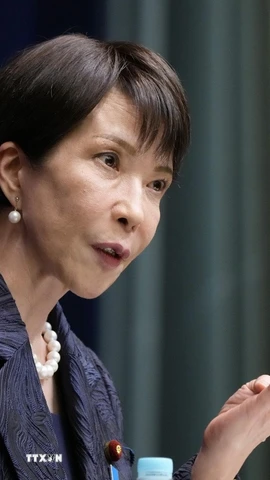 Thủ tướng Nhật Bản Sanae Takaichi. (Ảnh: Kyodo/TTXVN)