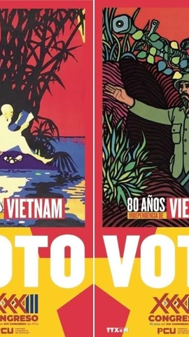 Phiếu bầu cử Đại hội Đảng Cộng sản Uruguay. (Ảnh: Diệu Hương/TTXVN)