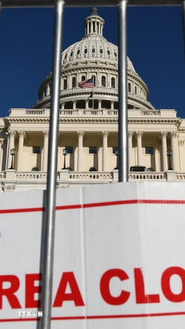 Tòa nhà Quốc hội Mỹ tại Washington, D.C. (Ảnh: THX/TTXVN)