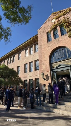 Một trường đại học ở Bắc Kinh, Trung Quốc. (Ảnh: THX/TTXVN)