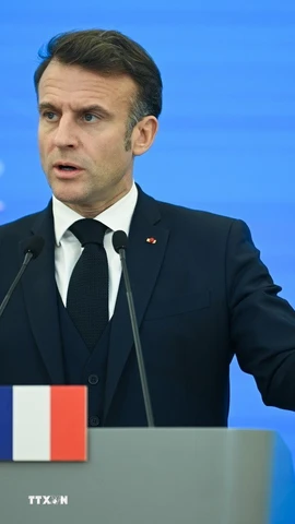 Tổng thống Pháp Emmanuel Macron. (Ảnh: PAP/TTXVN)