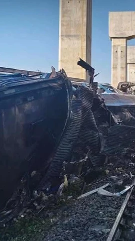 Hiện trường vụ tai nạn. (Nguồn: Phòng cháy chữa cháy và Cứu hộ Thái Lan)