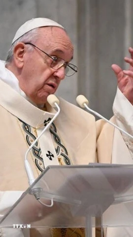 Giáo hoàng Francis. (Ảnh: IRNA/TTXVN)