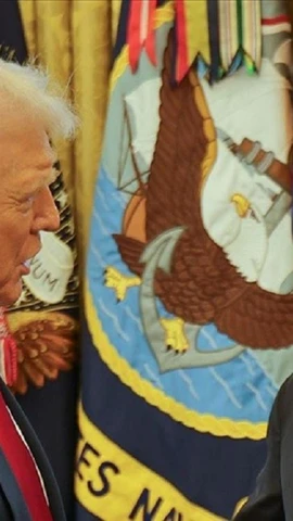 Tổng thống Mỹ Donald Trump tiếp Tổng thống Syria Ahmad al-Sharaa tại Nhà Trắng. (Nguồn: Anadolu)