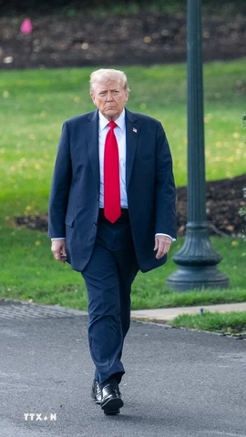 Tổng thống Mỹ Donald Trump tại Nhà Trắng, Washington D.C. (Nguồn: THX/TTXVN)