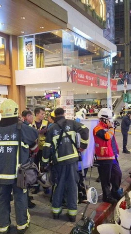 Cảnh sát phong tỏa hiện trường vụ tấn công. (Nguồn: Kyodo)