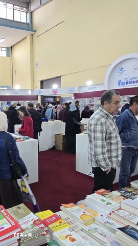 Khách tham quan tại hội chợ. (Ảnh: Nguyễn An/TTXVN)