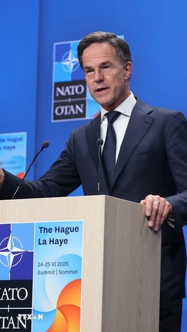 Tổng thư ký NATO Mark Rutte. (Ảnh: THX/TTXVN)