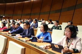 Quốc hội thông qua nhiều luật và nghị quyết quan trọng. (Ảnh: TTXVN)