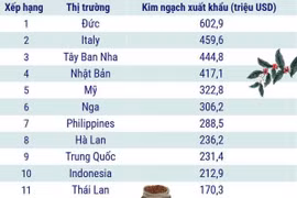 Những thị trường xuất khẩu càphê chính của Việt Nam năm 2024