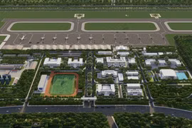 Minh họa phối cảnh sân bay Gia Bình.