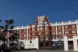Trường Tiểu học, Trung học Cơ sở và Trung học Phổ thông Marie Curie, thành phố Thủ Dầu Một, tỉnh Bình Dương. (Nguồn: web của Trường)