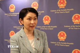 Chủ tịch Liên minh nghị sỹ hữu nghị Nhật Bản-Việt Nam, Hạ nghị sỹ Obuchi Yuko. (Ảnh: Phạm Tuân/TTXVN)