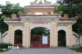 Miếu bà Chúa xứ ấp Mỹ Đông 1, xã Mỹ Quới, nơi thành lập chi bộ Đảng Cộng sản đầu tiên của tỉnh Sóc Trăng, Chi bộ Mỹ Quới vào tháng 6/1930. (Ảnh: Tuấn Phi/TTXVN)