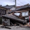 Ngôi nhà bị đổ sập sau một trận động đất ở Nhật Bản. (Ảnh minh họa. Nguồn: TTXVN)