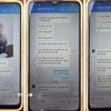 Các đối tượng dùng hình ảnh cháu M.L để liên lạc với gia đình, gây áp lực đòi tiền chuộc. (Ảnh: TTXVN phát)