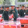 Lễ tiễn đưa 34 liệt sỹ từ xã Thanh Thủy về Nghĩa trang liệt sỹ Quốc gia Vị Xuyên