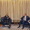 Ngoại trưởng Nga Sergey Lavrov (phải) và người đồng cấp Ấn Độ Subrahmanyam Jaishankar tại cuộc họp báo ở Astana, Kazakhstan ngày 3/7/2024. (Ảnh: ANI/TTXVN)