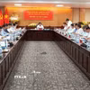 Quang cảnh buổi làm việc. (Ảnh: Tuấn Phi/TTXVN)