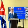 Đại sứ Cộng hòa Cuba tại Việt Nam Rogelio Polanco Fuentes phát biểu tại họp báo. (Ảnh: Việt Đức/TTXVN)