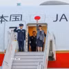 Thủ tướng Nhật Bản Sanae Takaichi tới thủ đô New Delhi, Ấn Độ. (Ảnh: ANI/TTXVN phát)