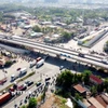 Nút giao thông Mỹ Thuỷ. (Ảnh: Trung Tuyến/TTXVN)