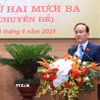 Chủ tịch Hội đồng Nhân dân thành phố Nguyễn Ngọc Tuấn phát biểu khai mạc. (Ảnh: Văn Điệp/TTXVN)