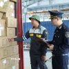 Lực lượng Hải quan cửa khẩu Chi Ma (Lạng Sơn). (Ảnh: Quang Duy/TTXVN)