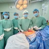 Ca phẫu thuật được thực hiện thành công trong gần 4 giờ đồng hồ giúp khôi phục cấu trúc và chức năng chi thể. (Ảnh: TTXVN phát)