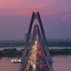 Cầu Nhật Tân của Thủ đô Hà Nội. (Ảnh: Phạm Tuấn Anh/TTXVN) 