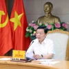 Phó Thủ tướng Trần Hồng Hà, Tổ trưởng Tổ công tác số 2 phát biểu chỉ đạo. (Ảnh: Phạm Kiên/TTXVN)