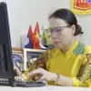 Bà Nguyễn Thị Thanh Hương, Sứ giả tiếng Việt ở nước ngoài năm 2025. (Ảnh: Đỗ Bá Thành/TTXVN)