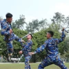 Huấn luyện võ chiến đấu đặc công của lực lượng Lữ đoàn đặc công 126 Hải quân. (Ảnh: Trọng Đức/TTXVN)