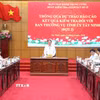 Quang cảnh buổi làm việc. (Ảnh: Bùi Giang/TTXVN)