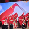 Tiết mục văn nghệ mang đậm bản sắc của Việt Nam. (Ảnh: Trần Hải/TTXVN)
