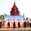 Tiết mục văn nghệ trong chương trình Ngày hội Văn hóa thanh niên dân tộc mừng Chôl Chnăm Thmây năm 2026. (Ảnh: Lê Thúy Hằng/TTXVN)