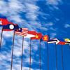 Quốc kỳ các quốc gia ASEAN.