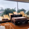 Dông lốc làm một nhà bị bay vách. (Ảnh: TTXVN phát)