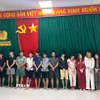 Các đối tượng tại cơ quan công an. (Ảnh: TTXVN phát)