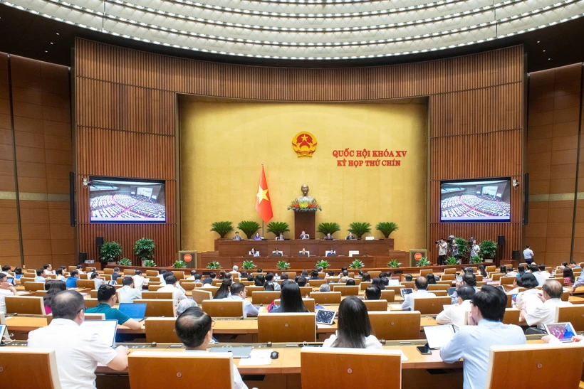 Dự án luật có nhiều nội dung mới phù hợp với thực tiễn về quản lý và điều hành nền tài chính quốc gia, đáp ứng yêu cầu phát triển kinh tế-xã hội trong bối cảnh mới. (Ảnh: QH/Vietnam+)